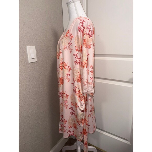 3 pc Set by Flora Nikrooz  size L pajamas Robe lingerie - Picture 2 of 11